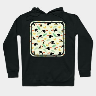 Tropical Toucan Pattern Hoodie